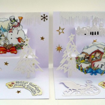 Staande kerstkaart