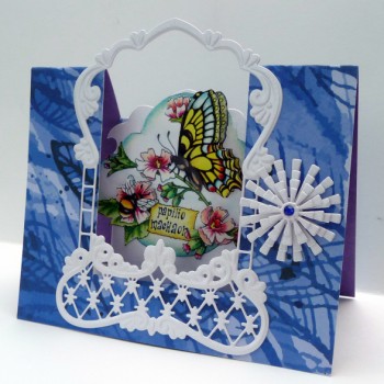Staande kaart van 21-15 cm.