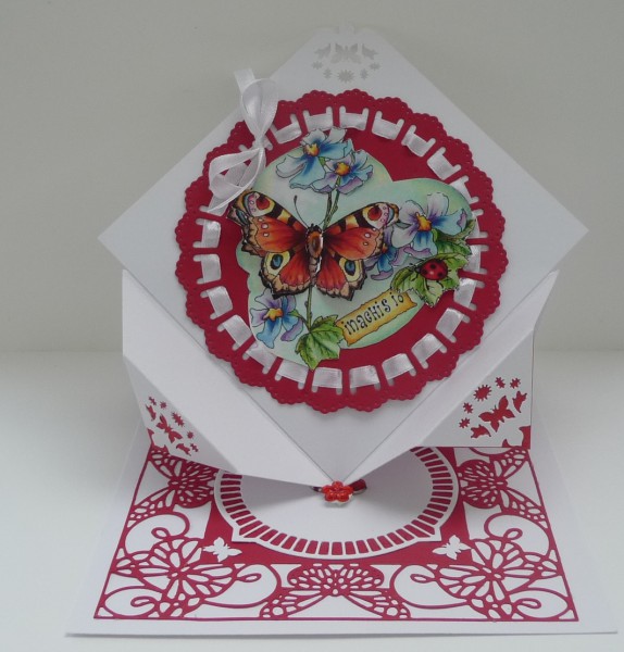 Staande kaart van 14-14 cm