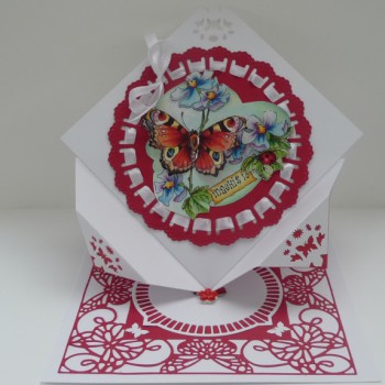 Staande kaart van 14-14 cm