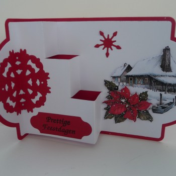 Kerstkaart met trapje