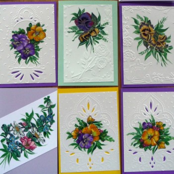 Bloemen uit stof